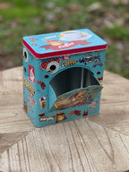 Scatola porta cialde/oggetti in metallo azzurro cm 16 x 10 18 Clayre Eef ( 6BL0126)