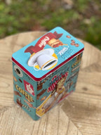 Scatola porta cialde/oggetti in metallo azzurro cm 16 x 10 18 Clayre Eef ( 6BL0126)