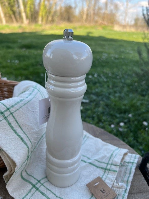 Macina SALE/PEPE in legno di gomma lucido color crema d.5,5 h 21,5 cm Ib Laursen (1740-01)