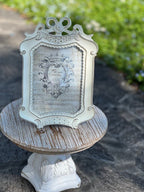 Portafoto "Sentimento" in resina bianca cm 18x26 Blanc Mariclò (A34236)