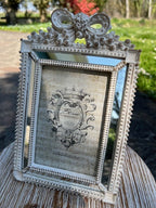 Portafoto "Sentimento" in resina bianca cm 18x26 Blanc Mariclò (A34211)