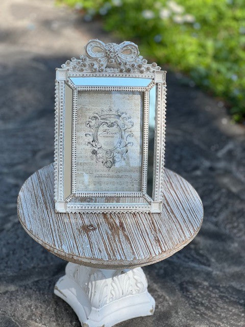 Portafoto "Sentimento" in resina bianca cm 18x26 Blanc Mariclò (A34211)