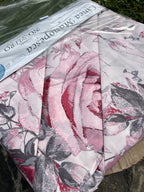 Completo lenzuola microfibra manopesca matrimoniale rose no stiro