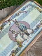 Vassoio Blanc Mariclò " Joyeuses Paques" cm 41x20 legno mango