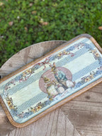 Vassoio Blanc Mariclò " Joyeuses Paques" cm 41x20 legno mango