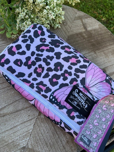 Telo mare da lettino Hello summer  LEO 70 x 185 cm, microfibra, con tasche, cuscino gonfiabile, sacca e elastici per fissaggio