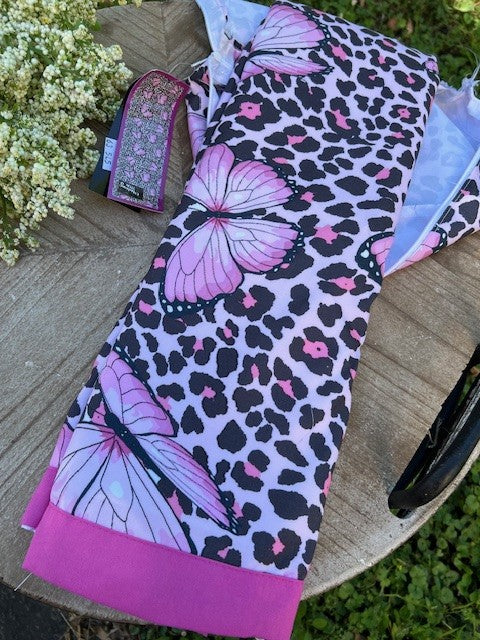 Telo mare da lettino Hello summer  LEO 70 x 185 cm, microfibra, con tasche, cuscino gonfiabile, sacca e elastici per fissaggio