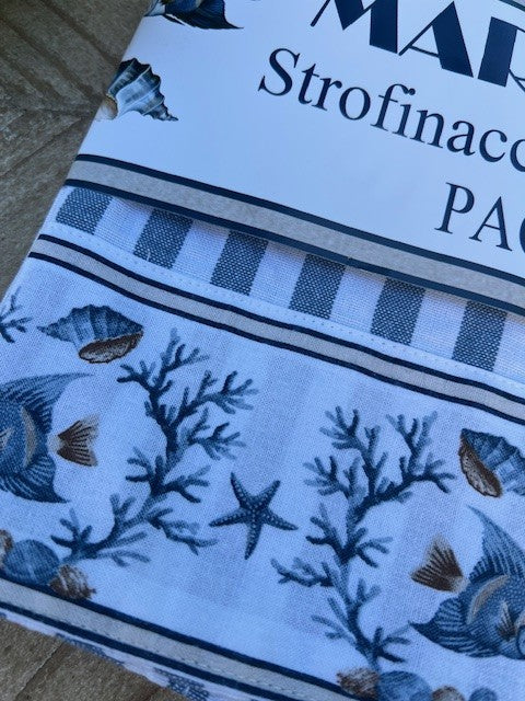 Set 2 canovacci in cotone Mare Blu Pezzoli