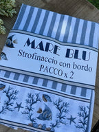 Set 2 canovacci in cotone Mare Blu Pezzoli