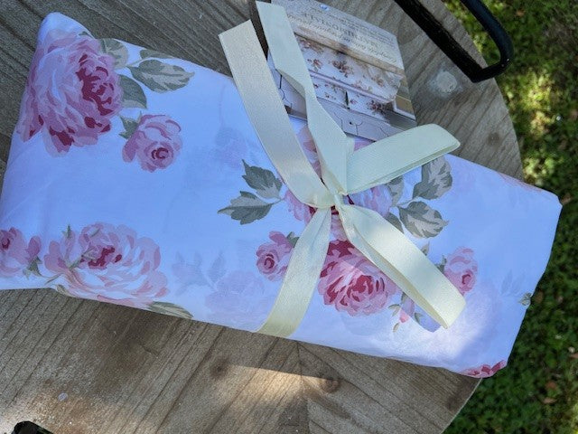 Completo lenzuola in cotone matrimoniale Rose Pezzoli