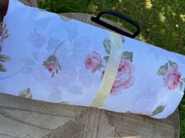 Completo lenzuola in cotone matrimoniale Rose Pezzoli