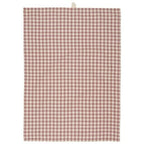 Canovaccio /Strofinaccio Mette color malva con quadretti checks naturali Cm 50x70 100% cotone Ib Laursen (66109-38)
