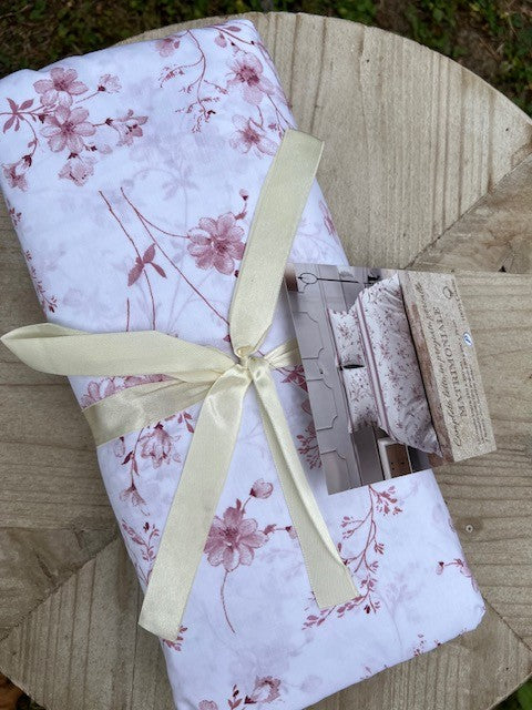 Completo lenzuola in cotone matrimoniale Percalle Pezzoli Fiorellini