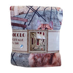 Plaid pile agnellato stampa digitale Pezzoli Gatti cm 130x160