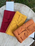 Confezione Nr. 4 tovaglioli in cotone color RUGGINE cm 40x40