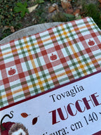 Tovaglia linea Zucche Pezzoli in cotone cm 140x240