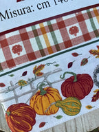 Tovaglia linea Zucche Pezzoli in cotone cm 140x240