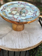 Alzatina Blanc Mariclò " Joyeuses Paques" legno mango cm 30x30xH16