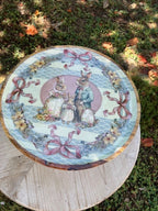 Alzatina Blanc Mariclò " Joyeuses Paques" legno mango cm 30x30xH16