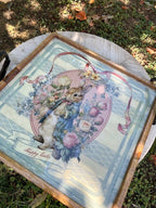 Set 2 Vassoi Blanc Mariclò " Joyeuses Paques" cm 40x40- 41x20 legno mango