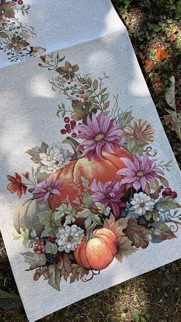 Runner gobelin con zucche cm 45x140