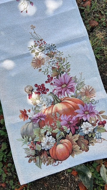 Runner gobelin con zucche cm 45x140