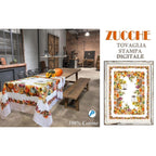 Tovaglia in cotone stampa digitale ZUCCHE cm 140x185