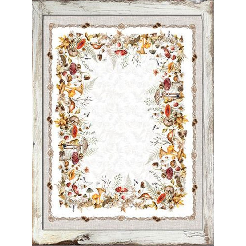 Tovaglia in cotone stampa digitale FUNGHI cm 140x185