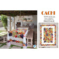 Tovaglia in cotone stampa digitale CACHI cm 140x185- 140x245