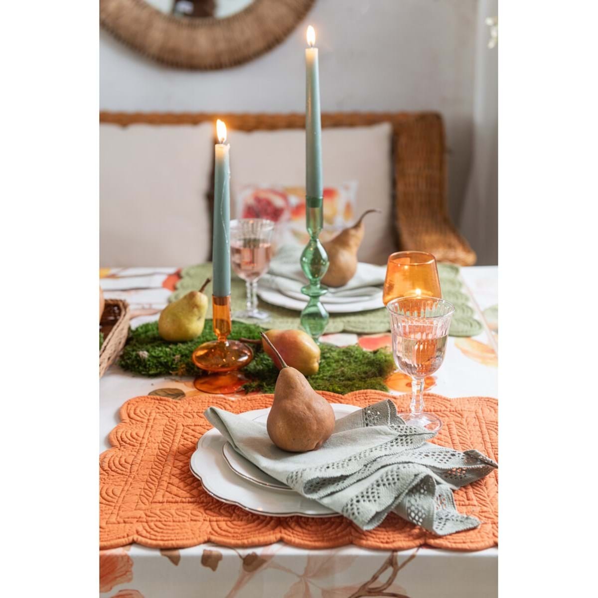 Porta candela in vetro Blanc Mariclò 8x8x18 cm