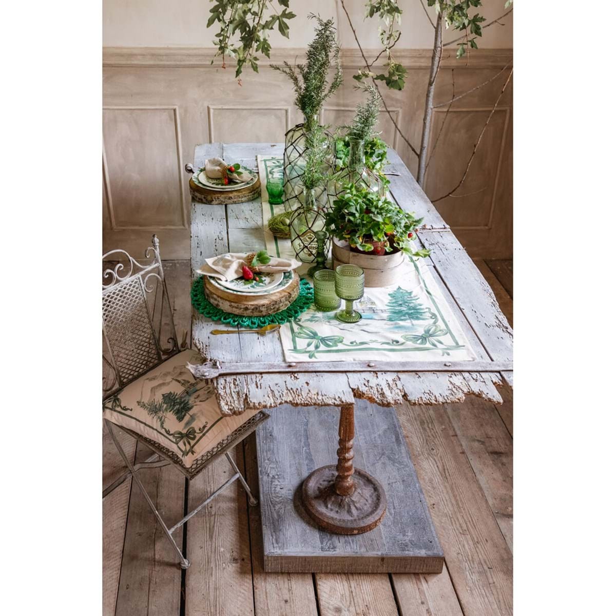 Runner 100% cotone linea "Gran Paradiso" cm 50x160 Blanc Mariclò