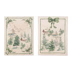 Canovaccio /Strofinaccio 100% cotone linea "Gran Paradiso" assortito in due fantasie cm 50x70 Blanc Mariclò ( prezzo singolo pezzo)