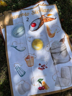 Strofinaccio/Canovaccio in cotone cm 50x70 stampa digitale Candy Cake