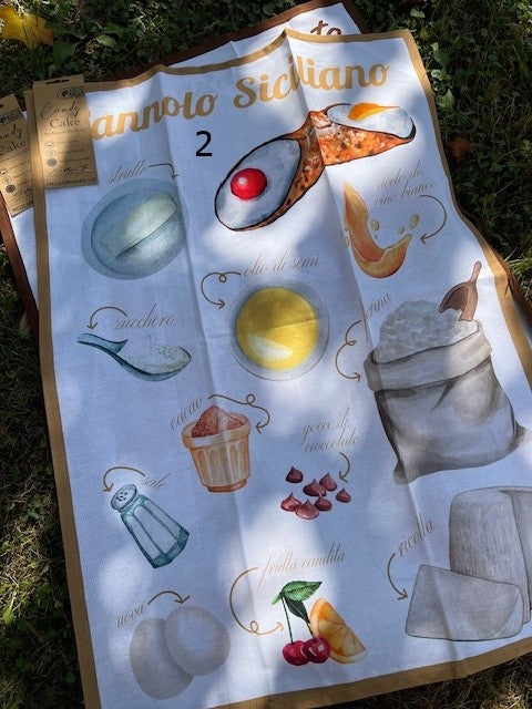 Strofinaccio/Canovaccio in cotone cm 50x70 stampa digitale Candy Cake