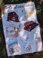 Strofinaccio/Canovaccio in cotone cm 50x70 stampa digitale Candy Cake