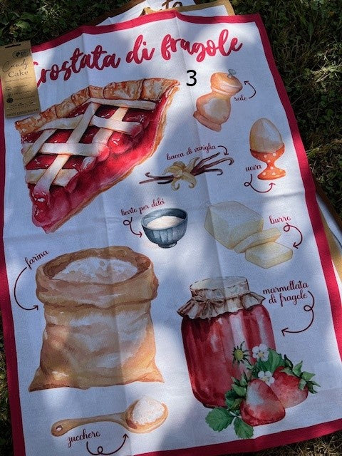 Strofinaccio/Canovaccio in cotone cm 50x70 stampa digitale Candy Cake