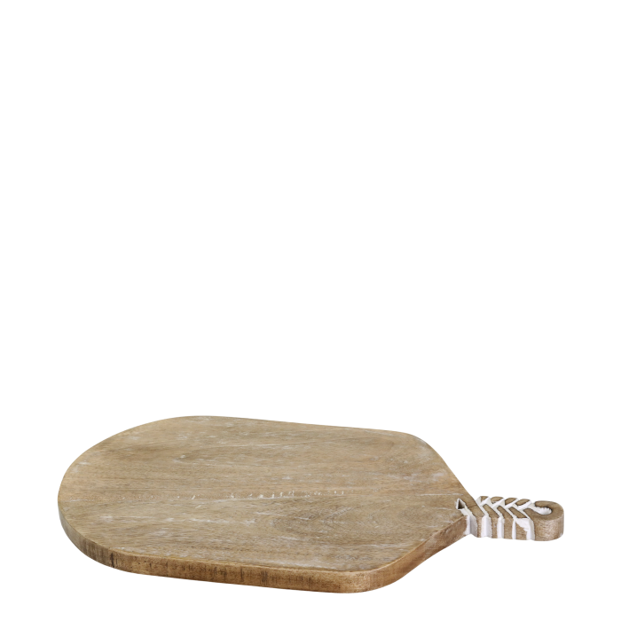 Tagliere con incisioni legno mango cm 25,5x46 h2 cm (61090900) Chic Antique