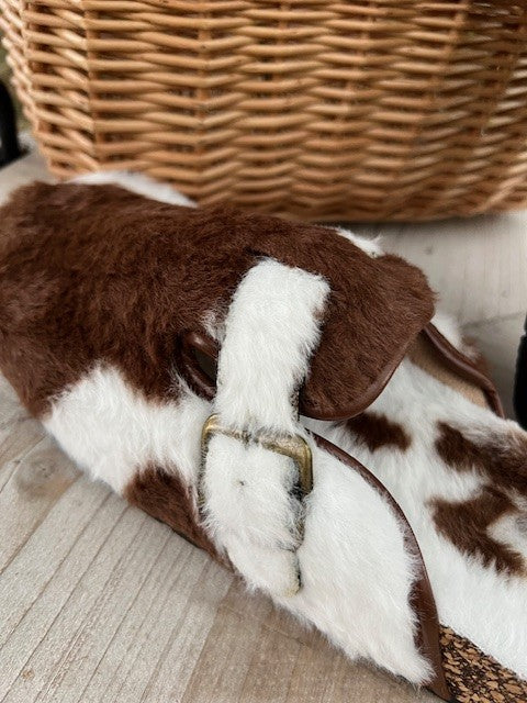 Ciabatta donna pile pelliccia ecologica RANCH Nr. 40