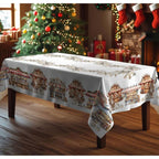 Tovaglia in cotone stampa digitale VILLAGGIO cm 150x180