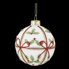 Palla di Natale diam.8 cm dipinta a mano Chic Antique (52905-19)