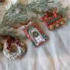 Set 3 decorazioni natalizie da appendere poliresina Chic Antique (52849-33)