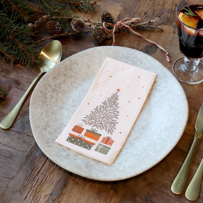 Tovaglioli di carta Natalizi cm 10*20 pezzi 16 per confezione Chic Antique (38005619)