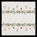 Tovagliolo di stoffa con decori Natalizi color crema in cotone cm 40x40 Chic Antique( 16111319)