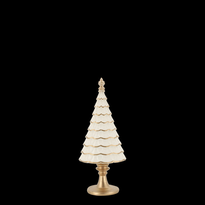 Albero Natale in resina H cm 23,5  x 10x 7 color crema Chic Antique (52085619)
