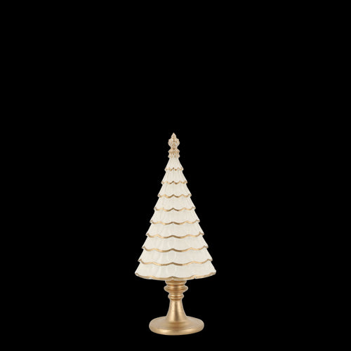 Albero Natale in resina H cm 23,5  x 10x 7 color crema Chic Antique (52085619)