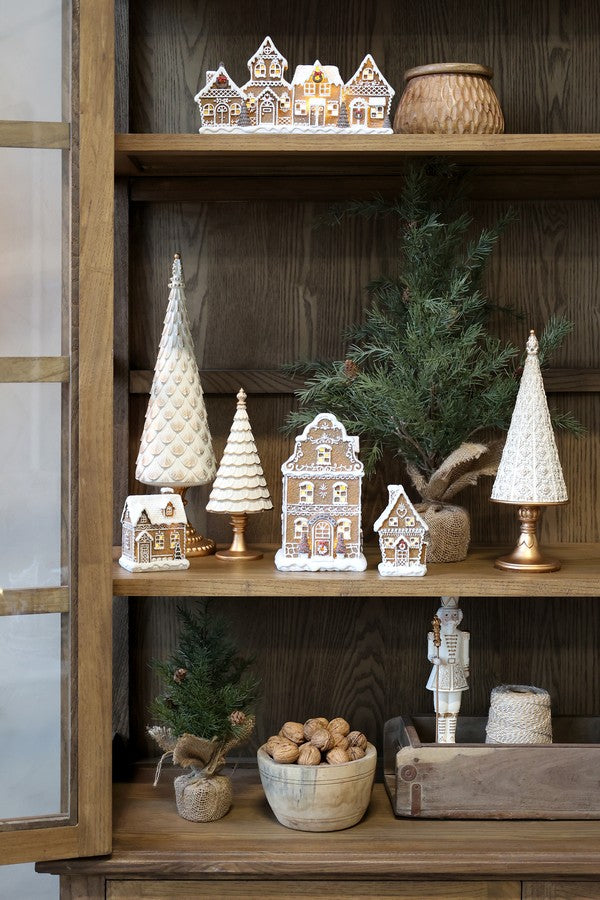 Albero Natale in resina H cm 32  x 11x 10 color crema Chic Antique (52085719)