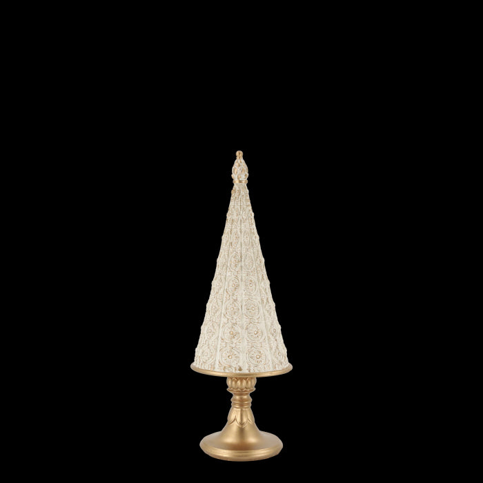 Albero Natale in resina H cm 32  x 11x 10 color crema Chic Antique (52085719)