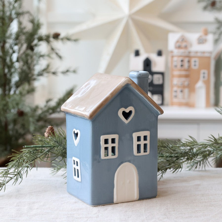 Casetta porta tealight "Chamonix" cm 10x8 x H 14 Chic Antique (39115006)