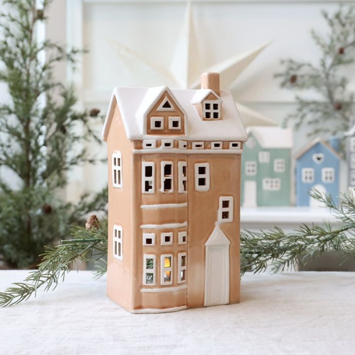 Casetta porta tealight "Chamonix" cm 13x9,5 x H 25 Chic Antique (39115607)