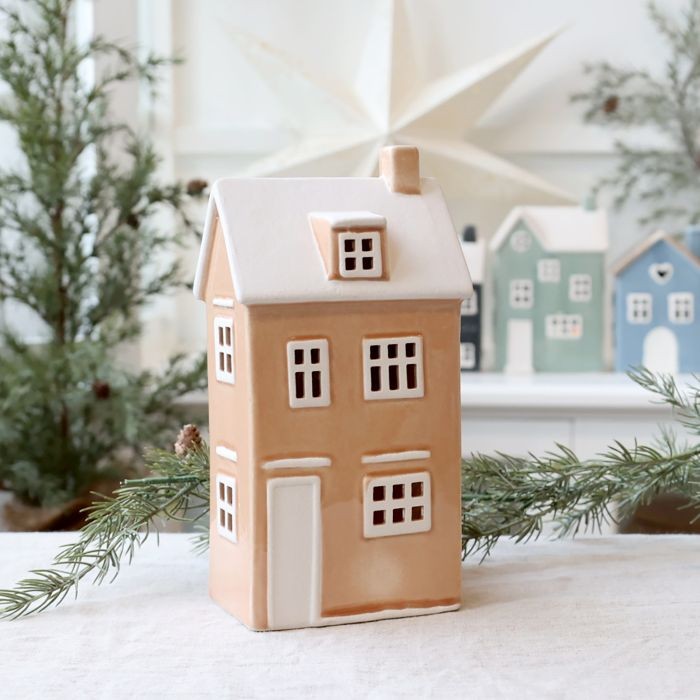 Casetta porta tealight "Chamonix" cm 13x8 x H 24,5 Chic Antique (39115307)